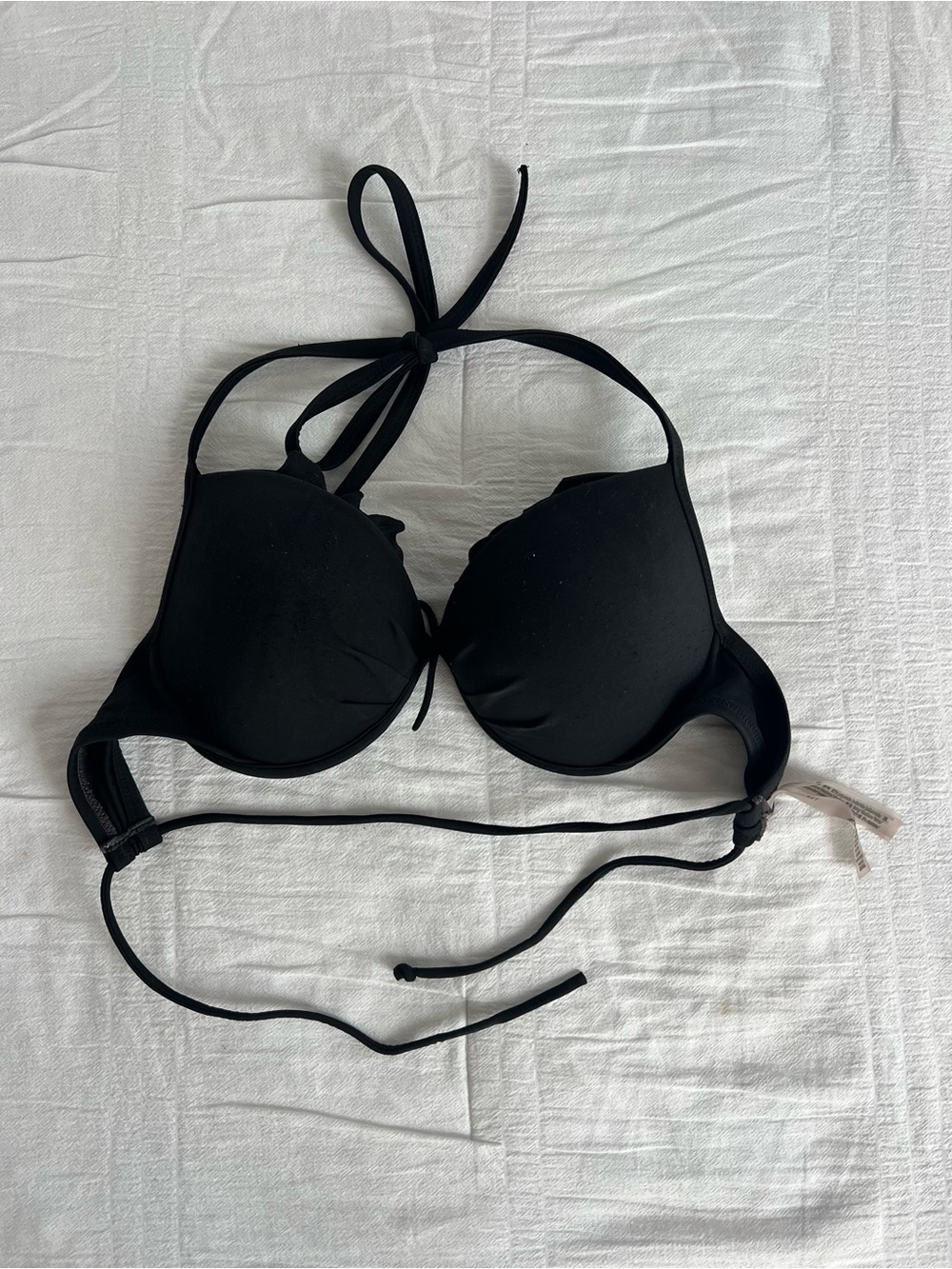 Victoria's Secret Black Halter Bikini Top